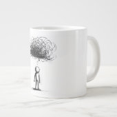 Grande Tasse Dans le nuage de pensée (Devant droit)