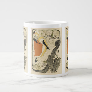 Grande Tasse Danseuse Art Nouveau Jane Avril par Toulouse Lautr