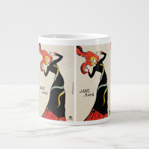 Grande Tasse Danseuse Art Nouveau Jane Avril par Toulouse Lautr