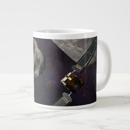 Grande Tasse Dart Spacecraft Et Le Liciacube Avant Impact (Devant droit)