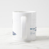 Grande Tasse Dauphins et pélicans de jumbo (Dos)