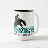 Grande tasse de café avec logo noir (Devant droit)