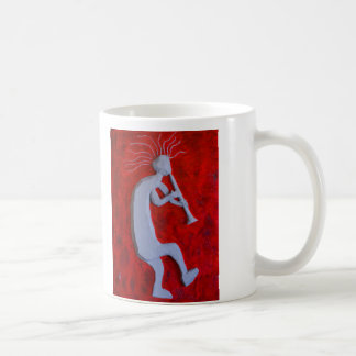 Grande tasse de café blanche de Kokopelli