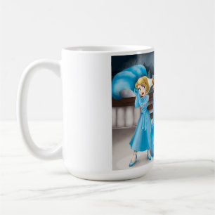 Grande tasse de café de Noël blanc