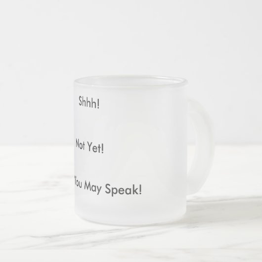 Grande tasse de café givrée (Devant droit)