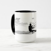 Grande tasse de café - kitesurf (Devant gauche)