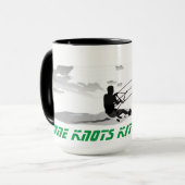 Grande tasse de café - kitesurf (Devant gauche)