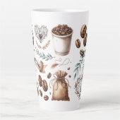 Grande tasse de café L'amour est en train de se pr (Devant)