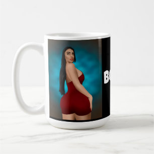 GRANDE TASSE DE CAFÉ POUR BELLE FEMME