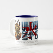 Grande tasse de café samouraï sous-marine de luxe (Devant gauche)