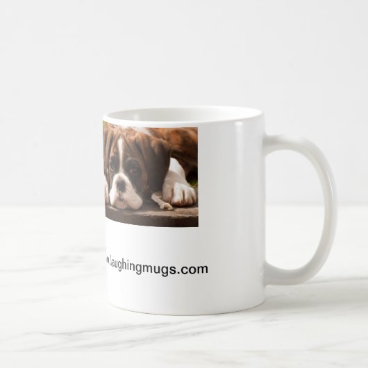 Grande tasse de chiot de boxeur (Droite)