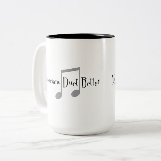 Grande tasse de duo (notes) (Devant gauche)