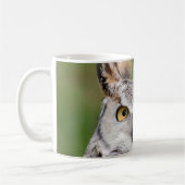 Grande tasse de hibou à cornes (Gauche)