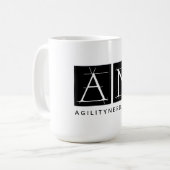Grande tasse de logo d'AgilityNerd (Devant gauche)