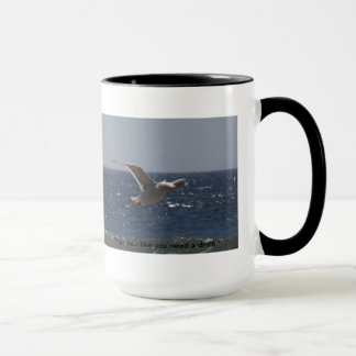 Grande tasse de mouette idiote