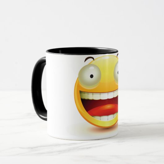 Grande tasse de visage de yeux (Devant gauche)