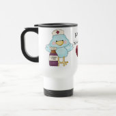 Grande tasse de voyage d'infirmière de coeur (Gauche)