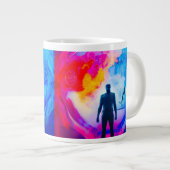 Grande Tasse Debout dans les couleurs (Devant droit)
