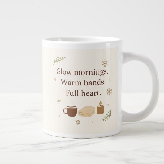 Grande Tasse December Mornings | Slow Mornings. Warm Hands. (Droite)