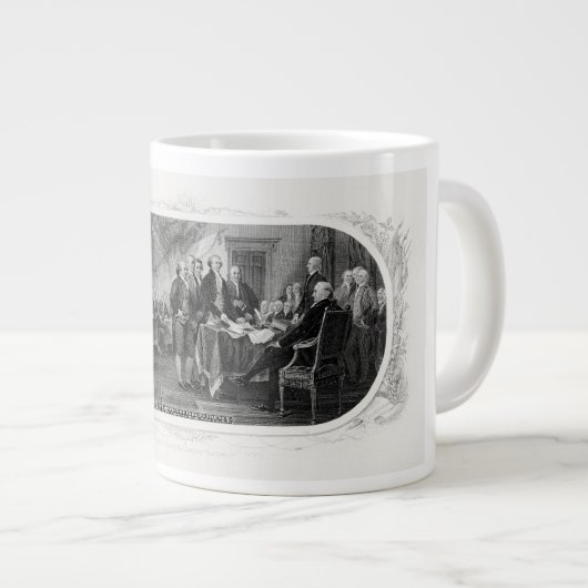 Grande Tasse Déclaration d'indépendance : billet de 2 dollars, (Devant droit)