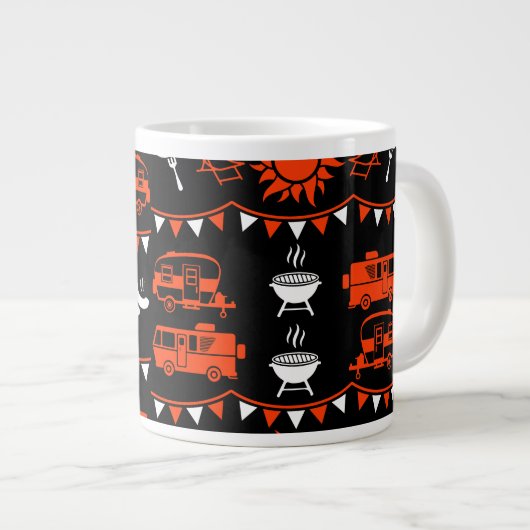 Grande Tasse Décor camping Caravan (Devant droit)