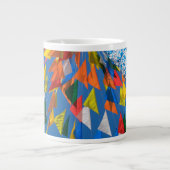 Grande Tasse Décoration de drapeau triangulaire (Devant)