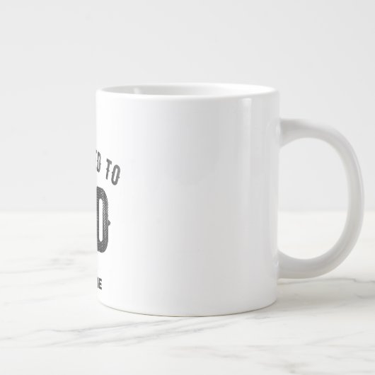 GRANDE TASSE DÉDIÉ À DIEU COOL PERSONNALISABLE NOIR TEXTE (Droite)