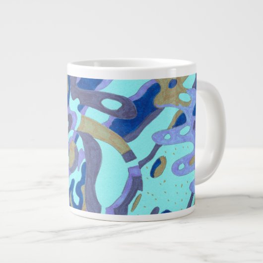 Grande Tasse "Deep is the Ocean" Original Abstrait (Devant droit)