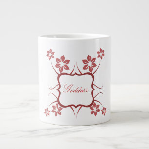 Grande Tasse Déesse Florale Jumbo Mug, Rouge