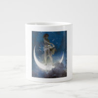Déesse Luna diffusant les étoiles la nuit
