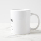 Grande Tasse Définition de cousin cool moderne noir et blanc (Droite)