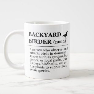 Grande Tasse Définition de l'observateur d'oiseaux de jardin -