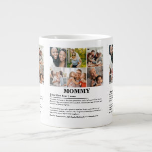 Grande Tasse Définition de maman personnalisée 6 Collage photo