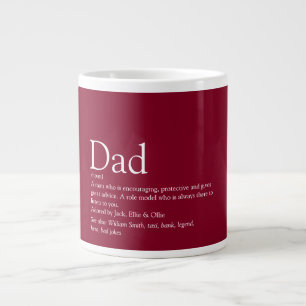 Grande Tasse Définition de papa moderne cool fun Bourgogne