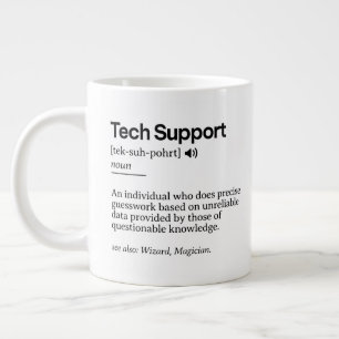 Grande Tasse Définition de support technique amusante   Bureau 