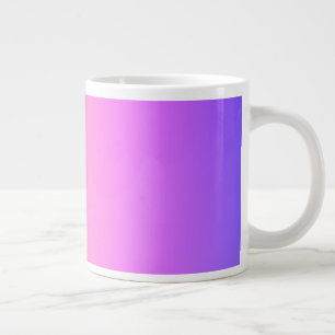 Grande Tasse Dégradé coloré rose pêche et violet qui s'estompe
