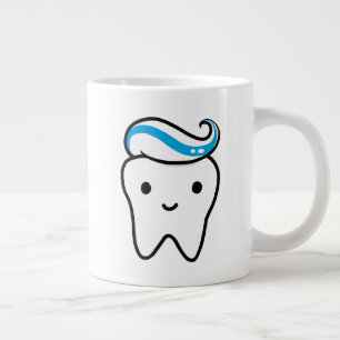 Grande Tasse Dent mignonne avec dentifrice