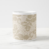 Grande Tasse Dentelle beige (Devant)
