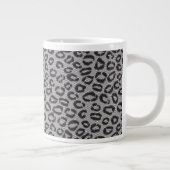 Grande Tasse Dentelle noire avec motif léopard blanc (Droite)