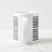 Grande Tasse Dépendant au Café Message Caché Drôle 111B (Dos)