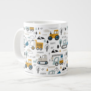 Grande Tasse Déplaçons le Motif de véhicule
