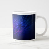 Grande Tasse Des ailes mystiques aux plumes bleues profondes (Droite)
