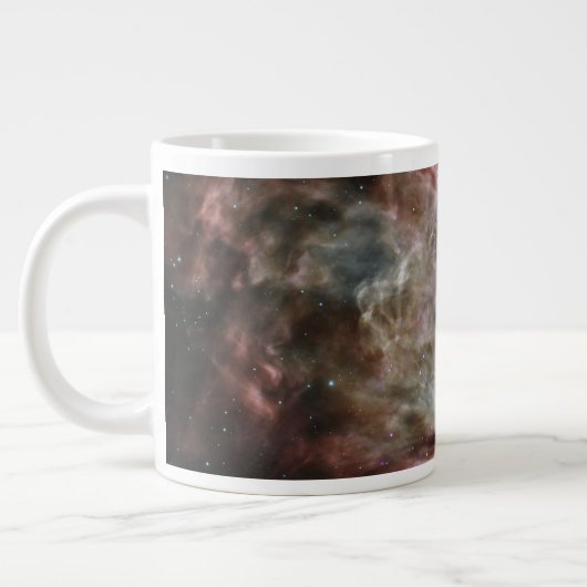 Grande Tasse Des Clusters Étoiles Au Centre De La Nebula De Fla (Gauche)