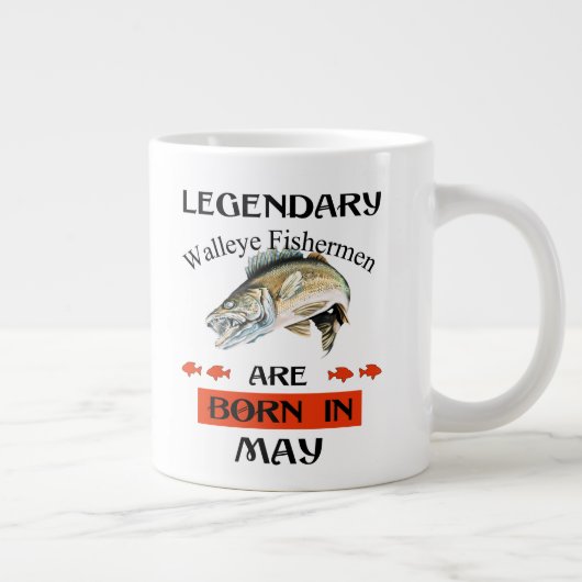 Grande Tasse Des pêcheurs légendaires de walleye sont nés en ma (Droite)