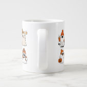 Grande Tasse Design Citrouille de fantôme d'Halloween mignon (Dos)