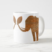 Grande Tasse Design d'art tribal des éléphants (Devant droit)