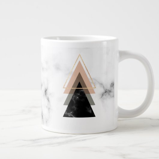 Grande Tasse Design d'impression en marbre pastel (Droite)
