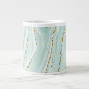 Grande Tasse design élégant en marbre liquide peint à la main a