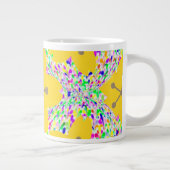 Grande Tasse Design Floral Disco Jaune Groovy (Droite)