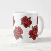 Grande Tasse Design Rose élégant (Devant droit)